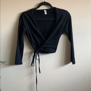American Apparel Ballet Wrap Top